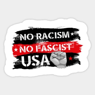 NO FASCIST, NO RACISM! Sticker